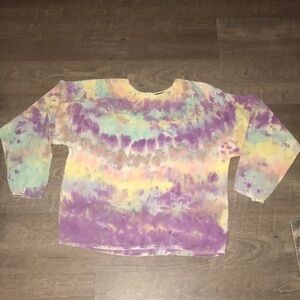 Eileen Fisher NY Silk Tie Dye Blouse Handmade S/M
